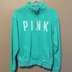 Victoria’s Secret Pink Quarter Zip Hoodie Small